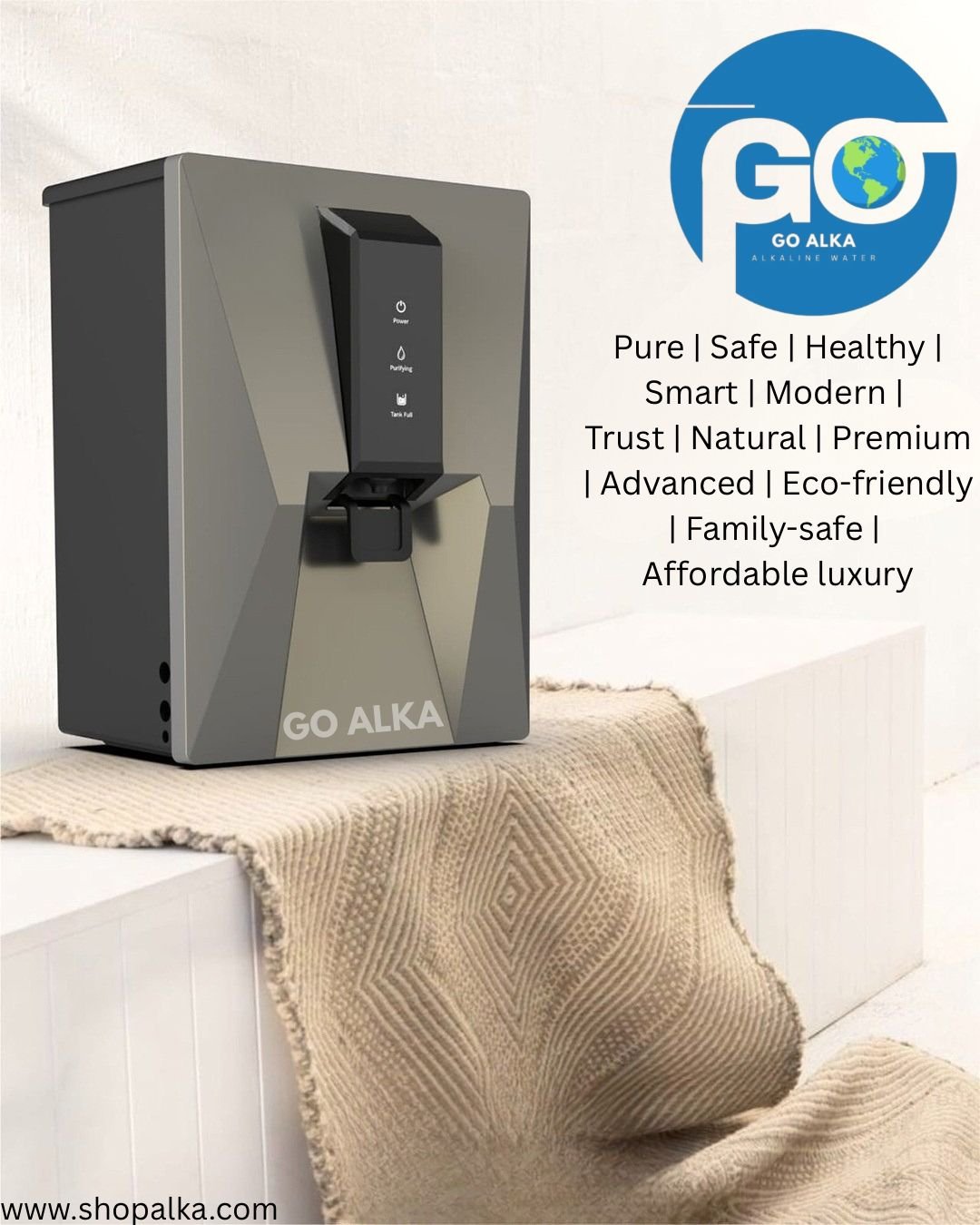 RO Alternative 9-Mineral System — Plastic Storage All Water Types — Best Value