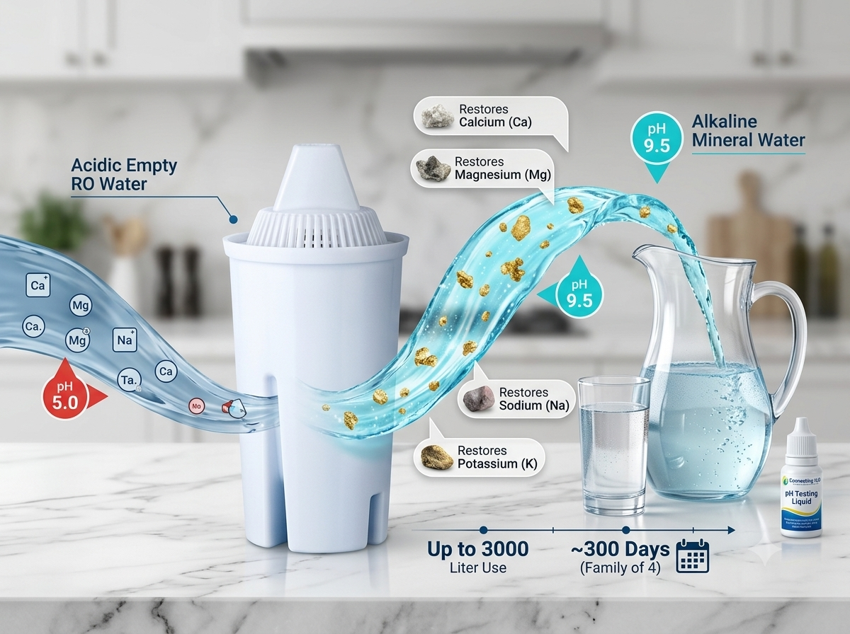 Jug Mineral Cartridge alkaline water stone