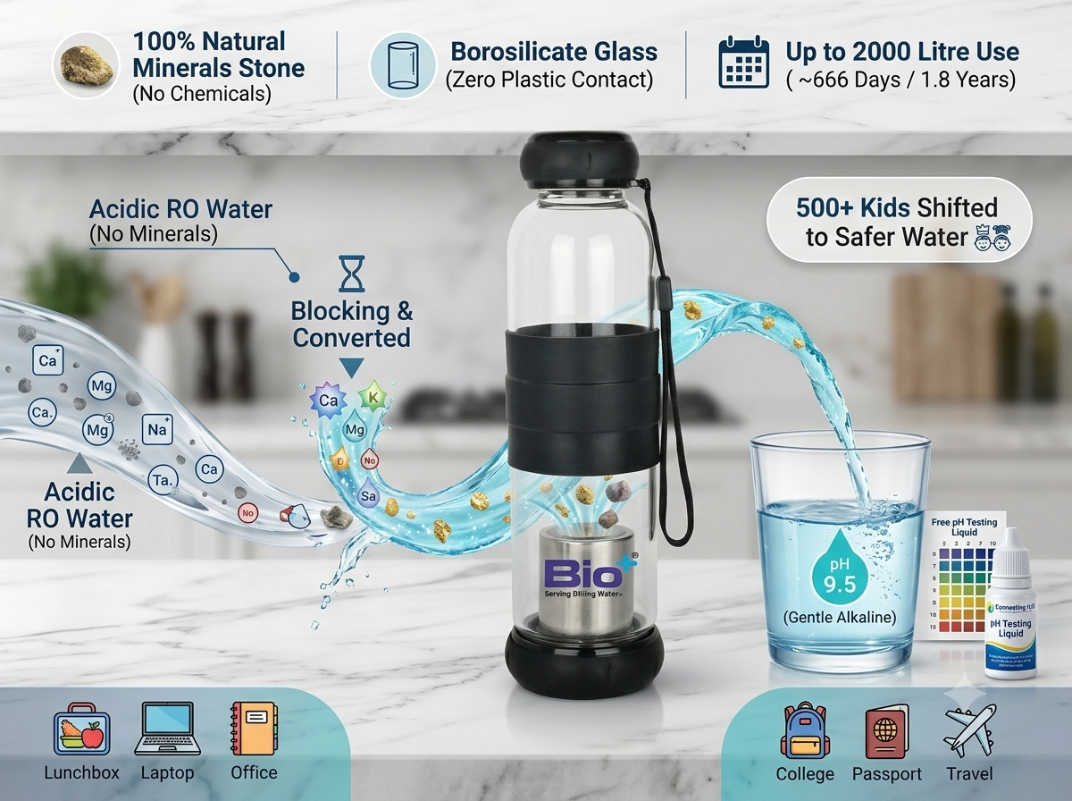 Mineralized Bottle Glass